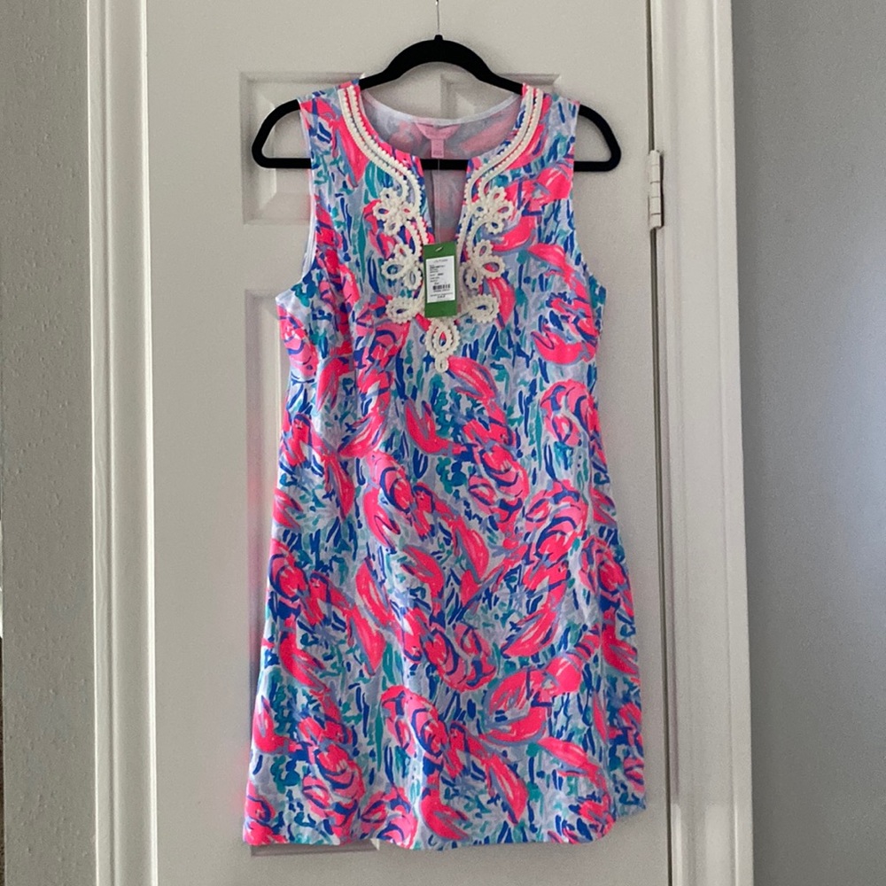 Lilly Pulitzer Harper Shift - cosmic coral cracked up